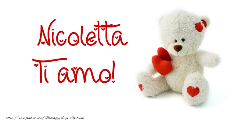 Cartoline d'amore - Animali & Animazione & Cuore & Orsi | Nicoletta Ti amo!