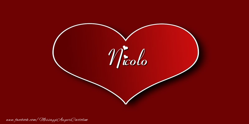 Cartoline d'amore - Amore Nicolo