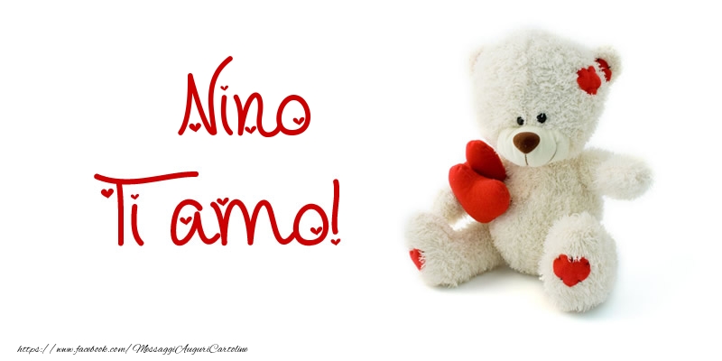 Cartoline d'amore - Animali & Animazione & Cuore & Orsi | Nino Ti amo!