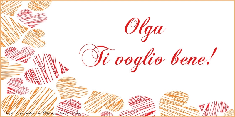 Cartoline d'amore - Cuore | Olga Ti voglio bene!