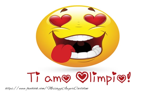 Cartoline d'amore - Cuore & Emoticons | Ti amo Olimpio!