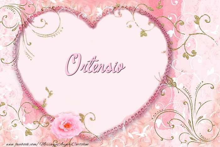 Cartoline d'amore - Cuore & Fiori | Ortensio
