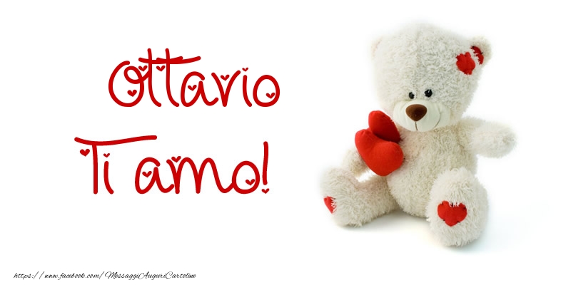 Cartoline d'amore - Animali & Animazione & Cuore & Orsi | Ottavio Ti amo!