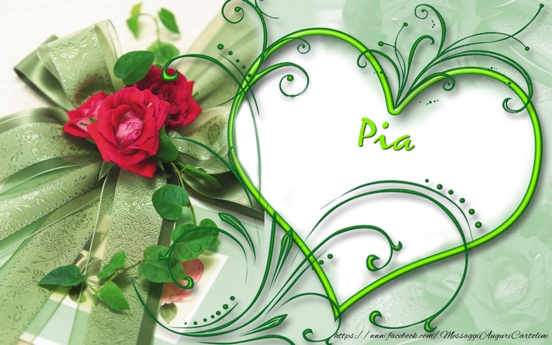 Cartoline d'amore - Cuore & Fiori | Pia