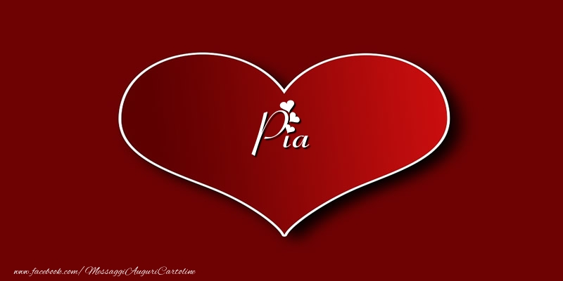 Cartoline d'amore - Cuore | Amore Pia