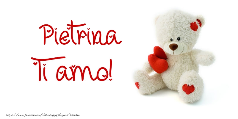 Cartoline d'amore - Pietrina Ti amo!