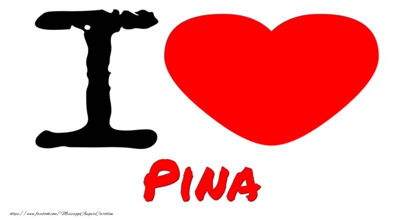 Cartoline d'amore - Cuore | I Love Pina