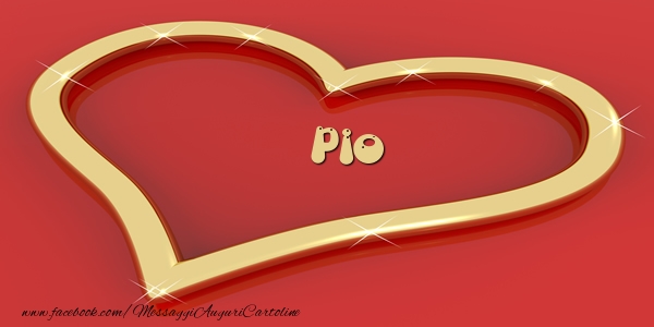 Cartoline d'amore - Cuore | Love Pio