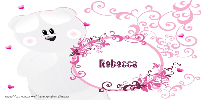  Cartoline d'amore - Fiori & Orsi | Rebecca Ti amo!