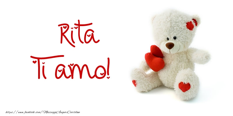 Cartoline d'amore - Animali & Animazione & Cuore & Orsi | Rita Ti amo!