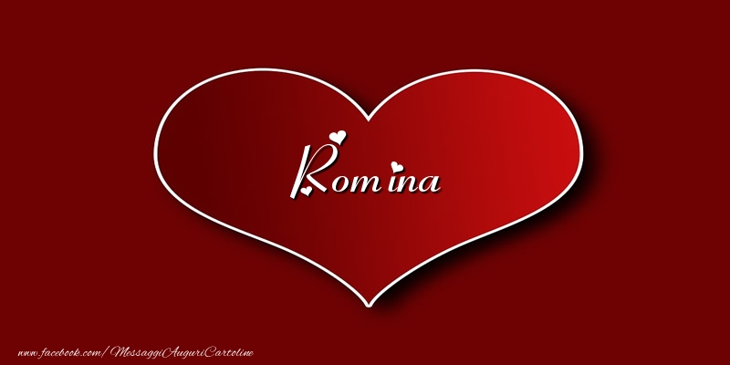 Cartoline d'amore - Cuore | Amore Romina