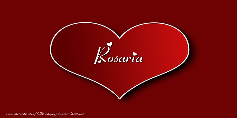 Cartoline d'amore - Amore Rosaria