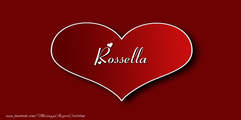 Cartoline d'amore - Amore Rossella
