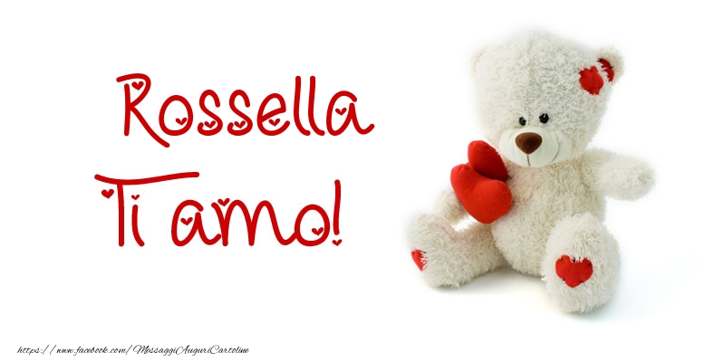 Cartoline d'amore - Animali & Animazione & Cuore & Orsi | Rossella Ti amo!