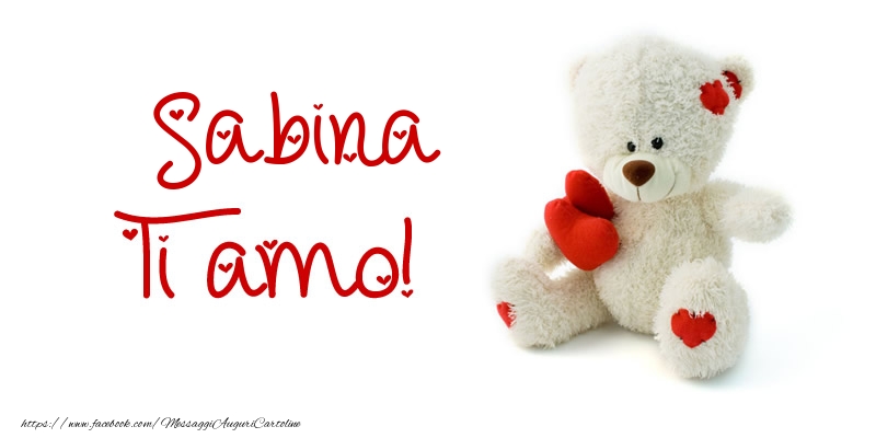 Cartoline d'amore - Sabina Ti amo!