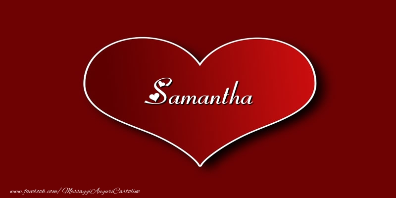 Cartoline d'amore - Cuore | Amore Samantha