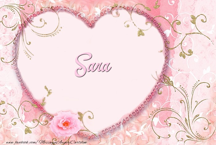 Cartoline d'amore - Cuore & Fiori | Sara