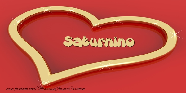 Cartoline d'amore - Cuore | Love Saturnino