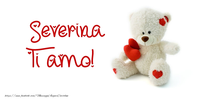 Cartoline d'amore - Animali & Animazione & Cuore & Orsi | Severina Ti amo!