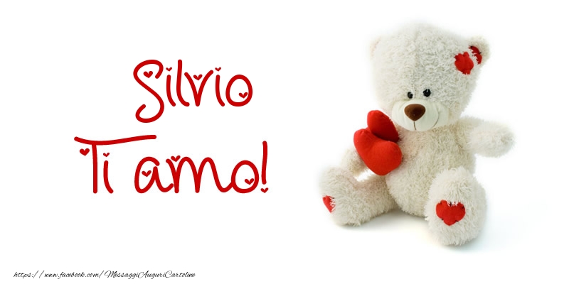 Cartoline d'amore - Animali & Animazione & Cuore & Orsi | Silvio Ti amo!