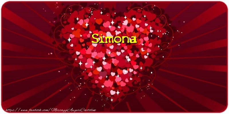 Cartoline d'amore - Cuore | Simona