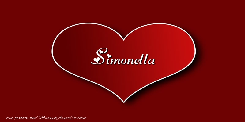 Cartoline d'amore - Amore Simonetta