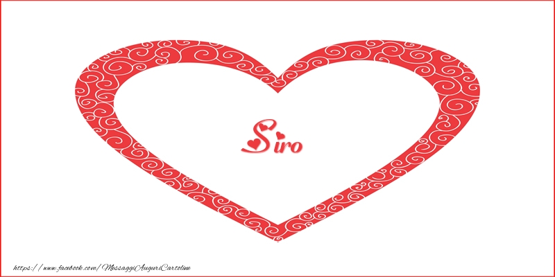Cartoline d'amore -  Siro | Nome nel Cuore