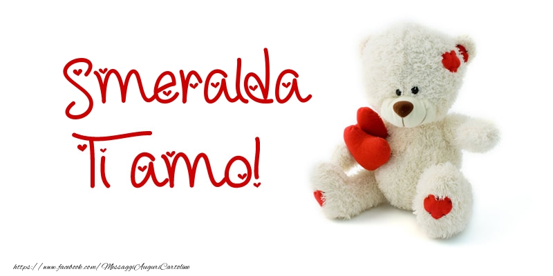 Cartoline d'amore - Animali & Animazione & Cuore & Orsi | Smeralda Ti amo!