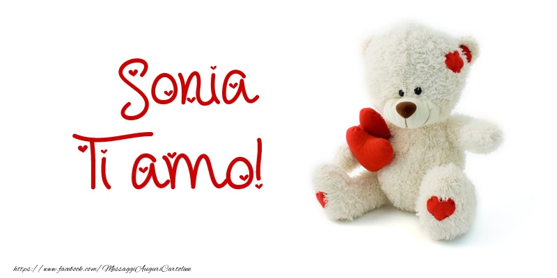 Cartoline d'amore - Animali & Animazione & Cuore & Orsi | Sonia Ti amo!