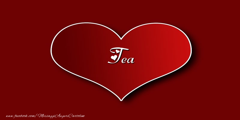 Cartoline d'amore - Cuore | Amore Tea