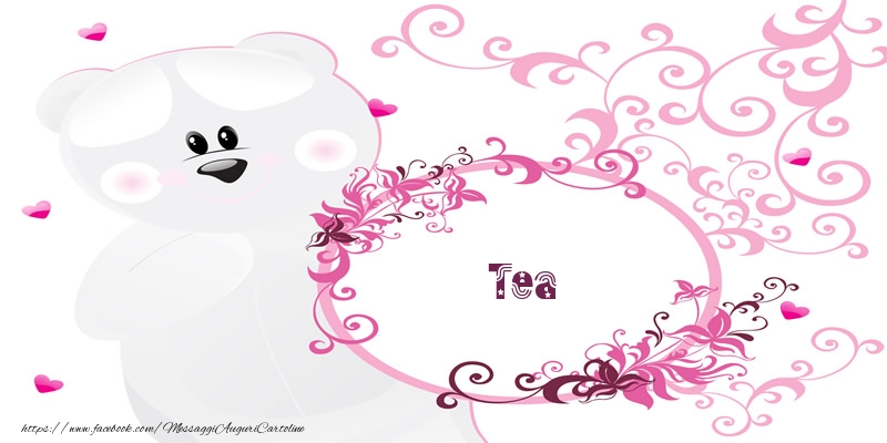 Cartoline d'amore - Fiori & Orsi | Tea Ti amo!