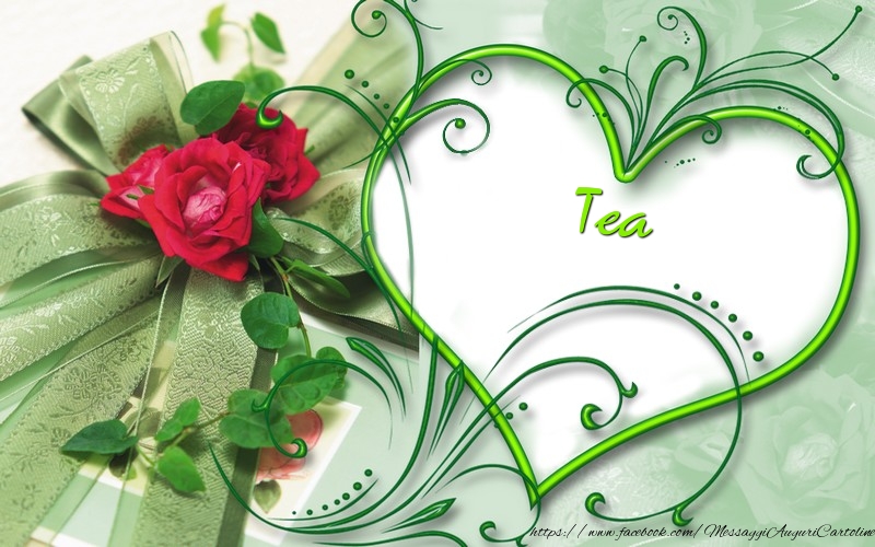 Cartoline d'amore - Cuore & Fiori | Tea