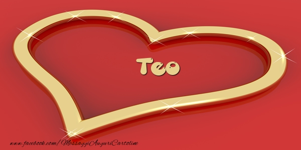 Cartoline d'amore - Cuore | Love Teo