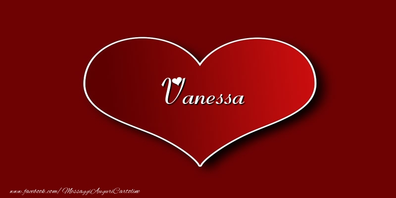Cartoline d'amore - Cuore | Amore Vanessa
