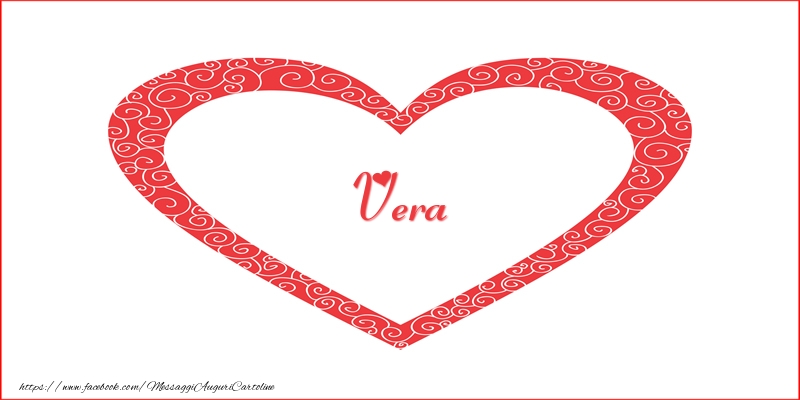 Cartoline d'amore -  Vera | Nome nel Cuore