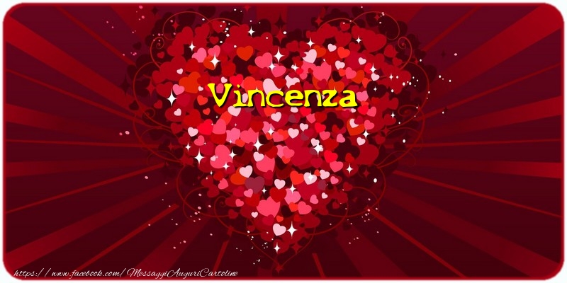 Cartoline d'amore - Cuore | Vincenza