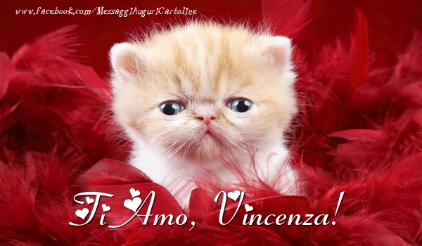 Cartoline d'amore - Ti amo, Vincenza!