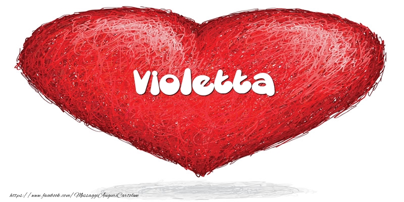Cartoline d'amore -  Violetta nel cuore