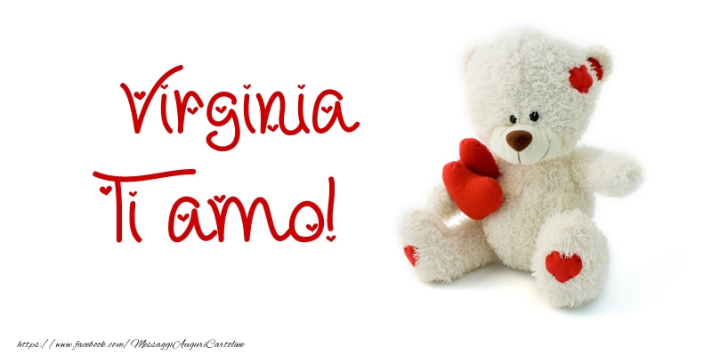 Cartoline d'amore - Animali & Animazione & Cuore & Orsi | Virginia Ti amo!