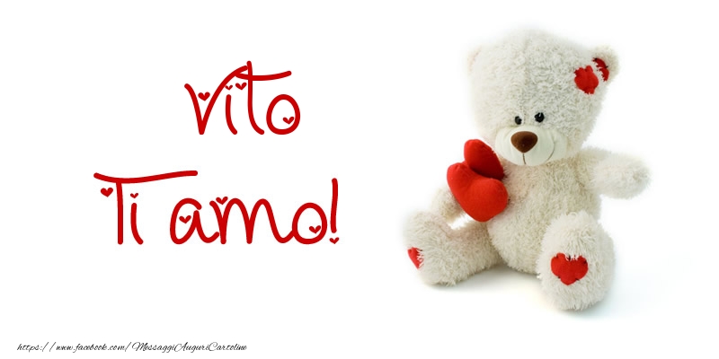  Cartoline d'amore - Animali & Animazione & Cuore & Orsi | Vito Ti amo!