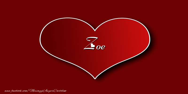 Cartoline d'amore - Cuore | Amore Zoe
