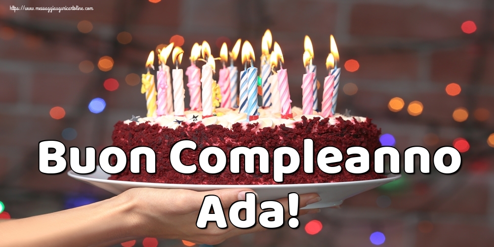 Cartoline di auguri - Torta | Buon Compleanno Ada!