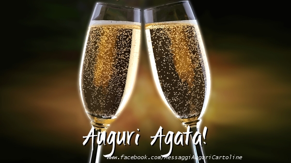 Cartoline di auguri - Champagne | Auguri Agata!