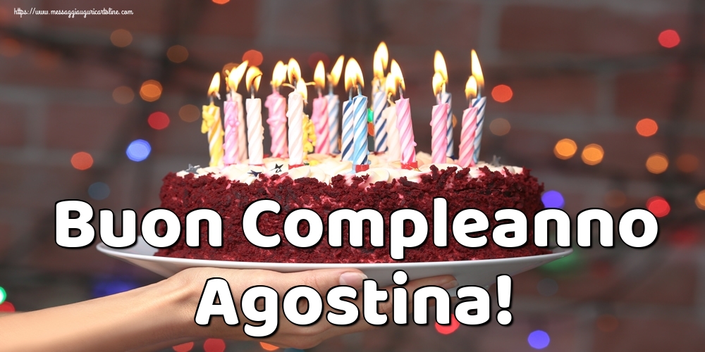 Cartoline di auguri - Torta | Buon Compleanno Agostina!