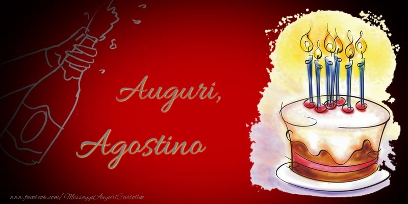 Cartoline di auguri - Auguri, Agostino