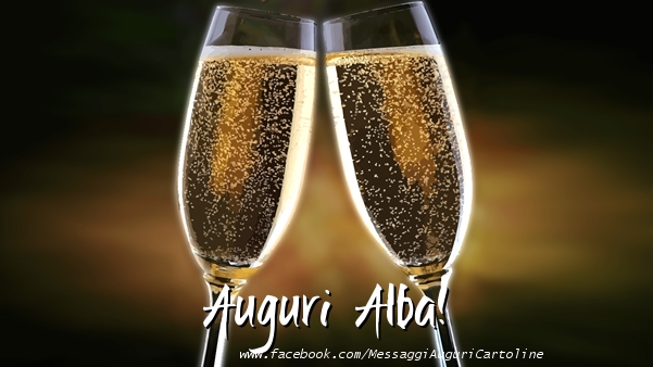 Cartoline di auguri - Champagne | Auguri Alba!