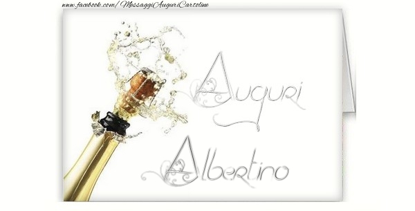 Cartoline di auguri - Champagne | Auguri, Albertino
