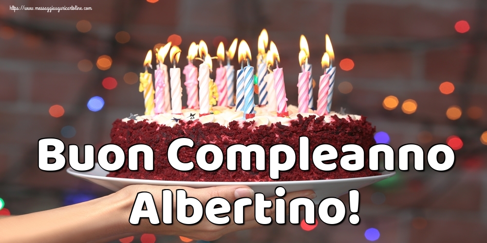 Cartoline di auguri - Torta | Buon Compleanno Albertino!