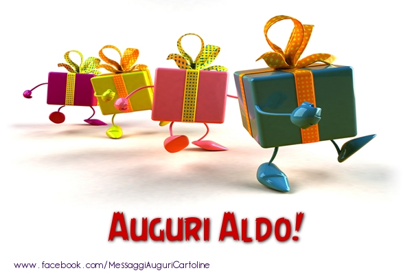 Cartoline di auguri - Auguri Aldo!