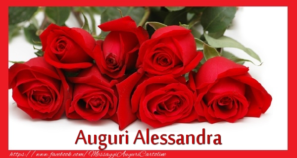 Cartoline di auguri - Mazzo Di Fiori & Rose | Auguri Alessandra